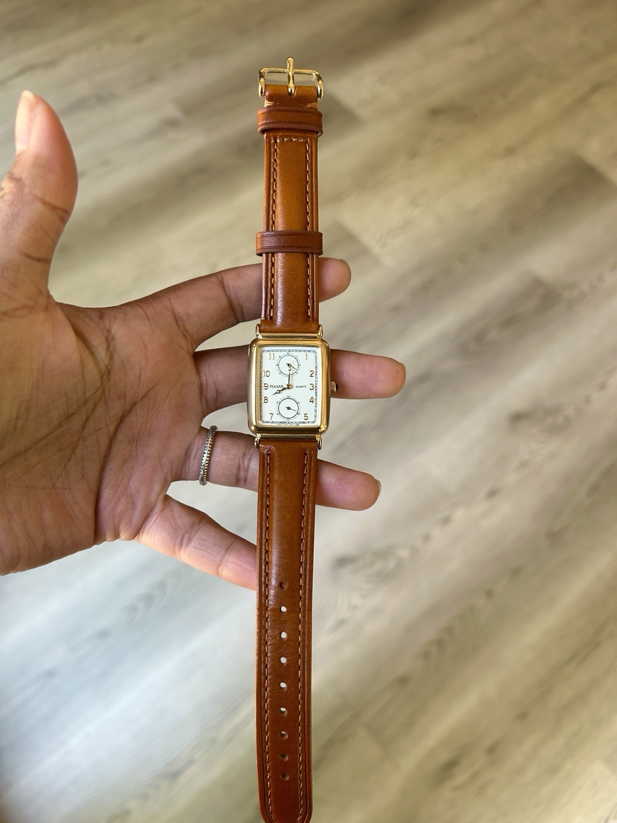 90s Art Deco Pulsar Tank Watch