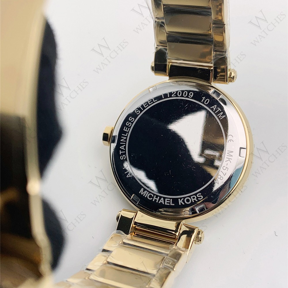 New Michael Kors MK5784 Women’s 39mm Parker Gold-Tone Stainless Steel Watch