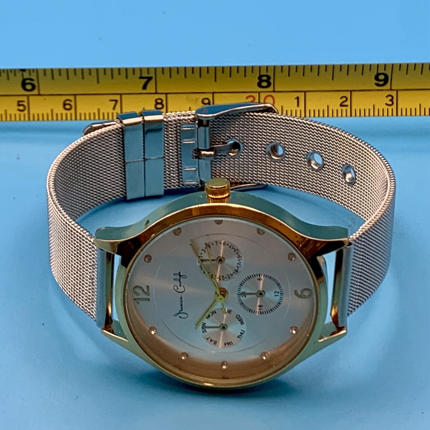JESSICA CARLYLE Women’s Fashion Quartz Wristwatch Faux Subdials Working New Batt