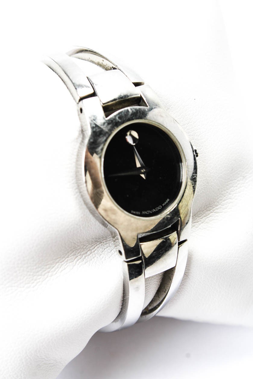Movado Womens Stainless Steel Amorosa Quartz Watch 24mm