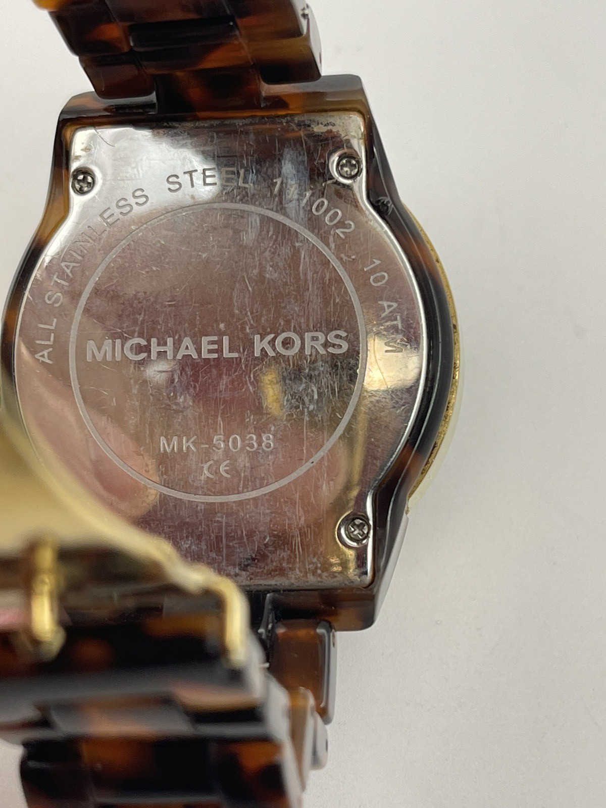 Michael Kors Quartz MK-5038 Womens Watch 37mm Tortoise Good Battery 5.25”
