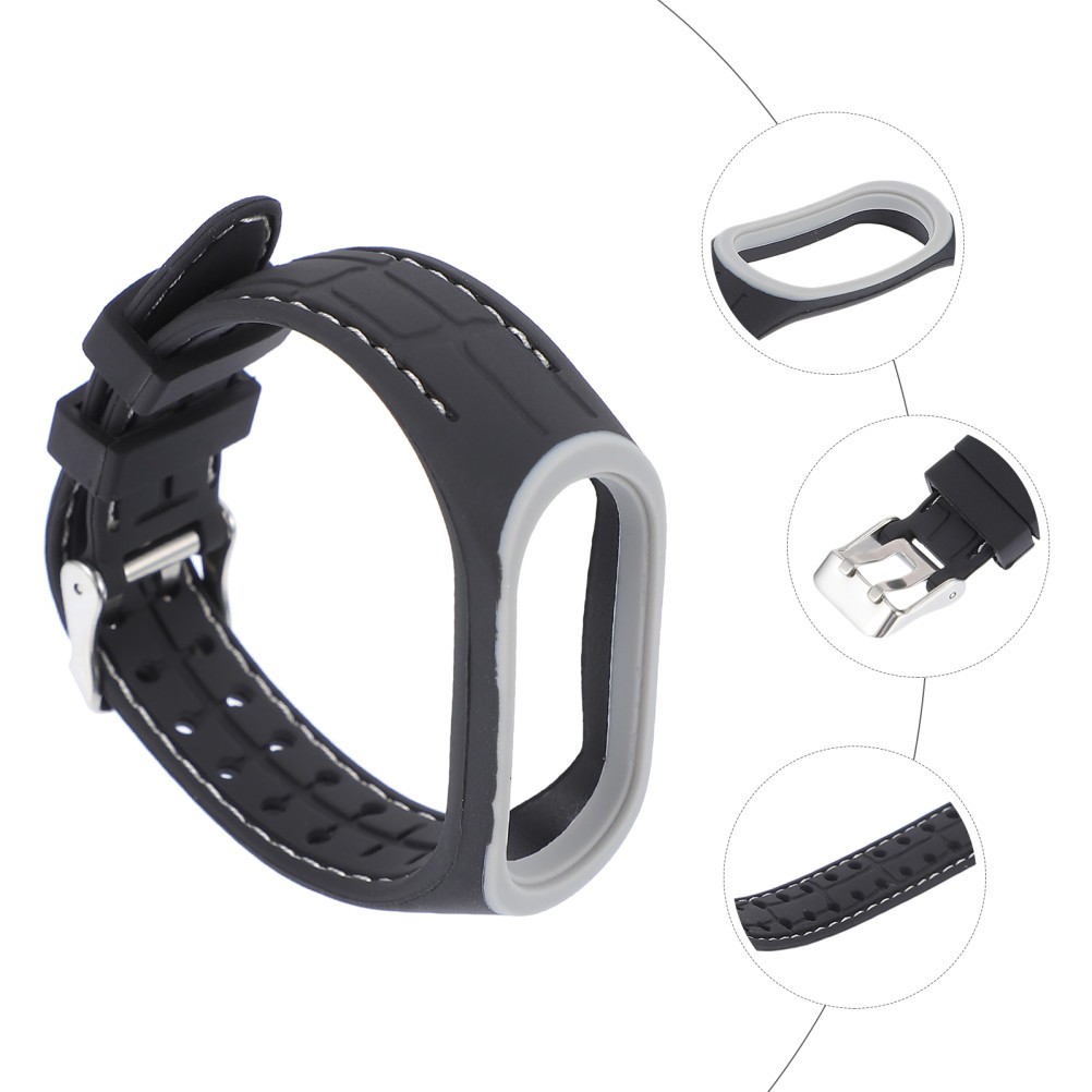 1Pcs Reusable Grey Silicone Wrist Band Strap with Breathable Design