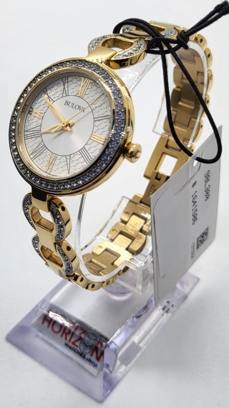 Bulova – Classic Gemmed Stainless Steel Quartz Women’s Watch – 98L300