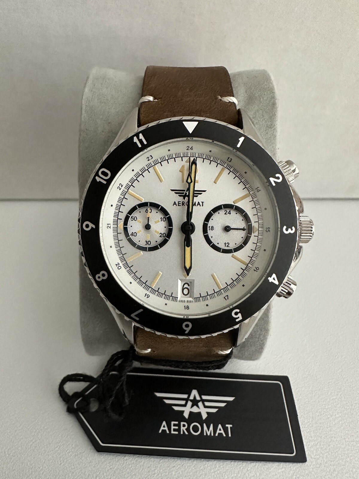 Aeromat Men’s Watch New With Tag But Without Box. Selling At A Discount.