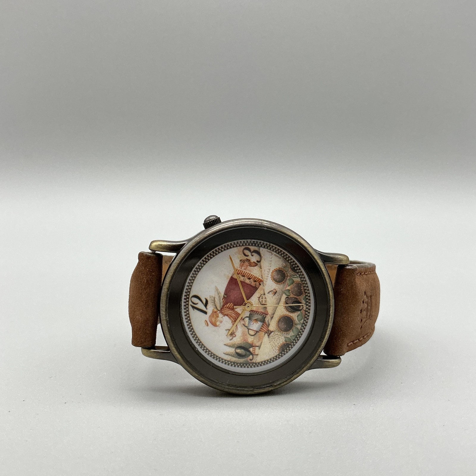 One In A Million Women Watch 44mm Girl With A Water Can Leather New Battery
