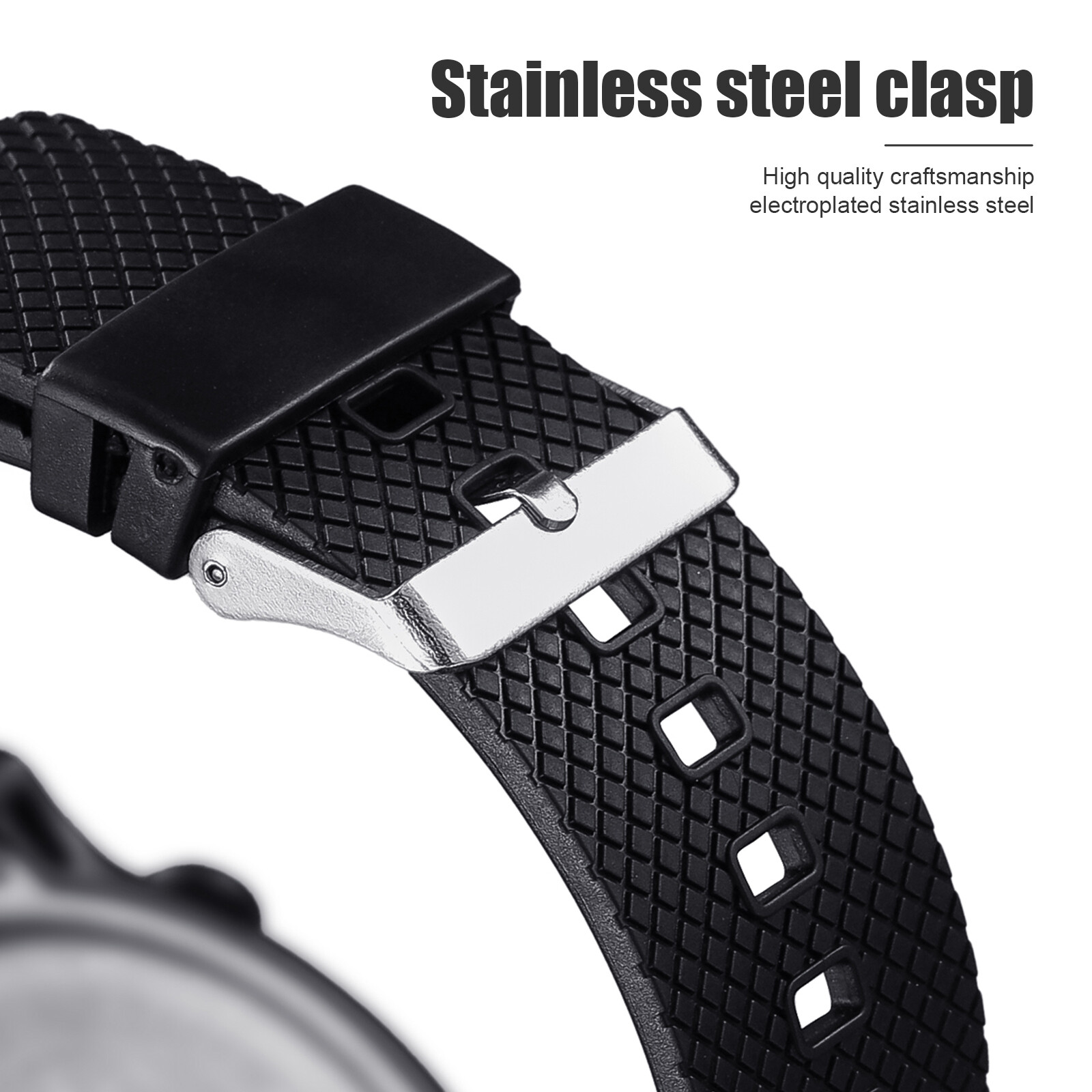 Men Digital Sports Watch Military Tactical LED Backlight Wristwatch Waterproof