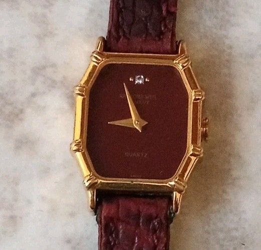 Vintage RAYMOND WEIL Ladies Watch~SWISS Made ~ 18K Gold Electroplated ~ 8700