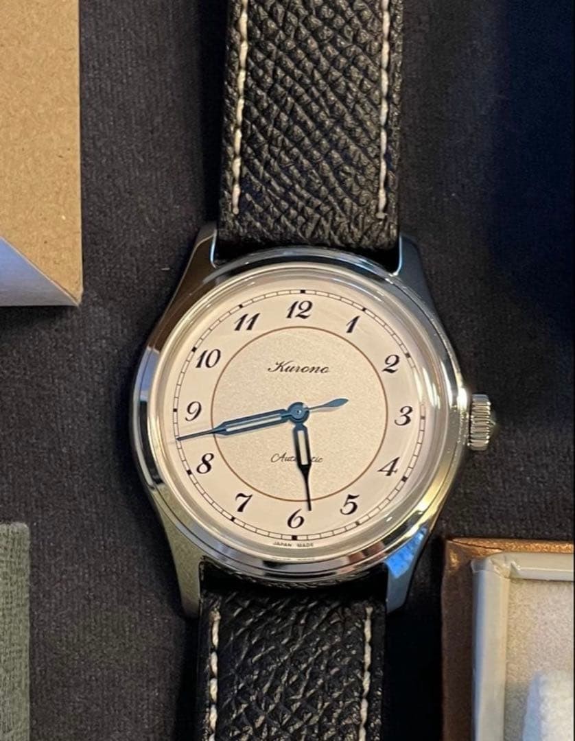 KURONO Tokyo Calligra CS034K Silver White Dial 34mm Limited 188 Miyota Automatic