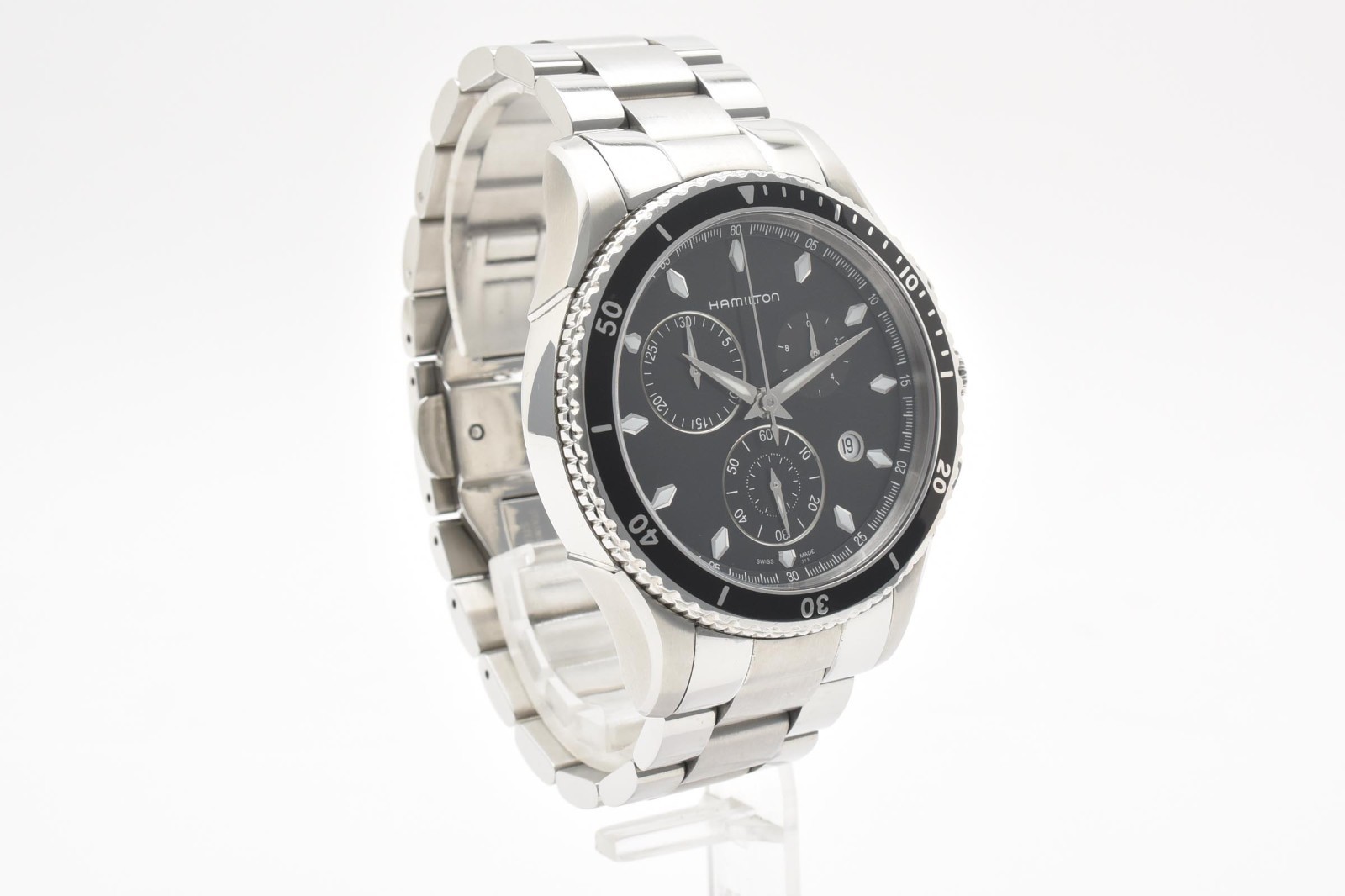 [ MINT w/Box ] Hamilton H375120 Jazzmaster Black Silver Men’s Quartz Watch JAPAN