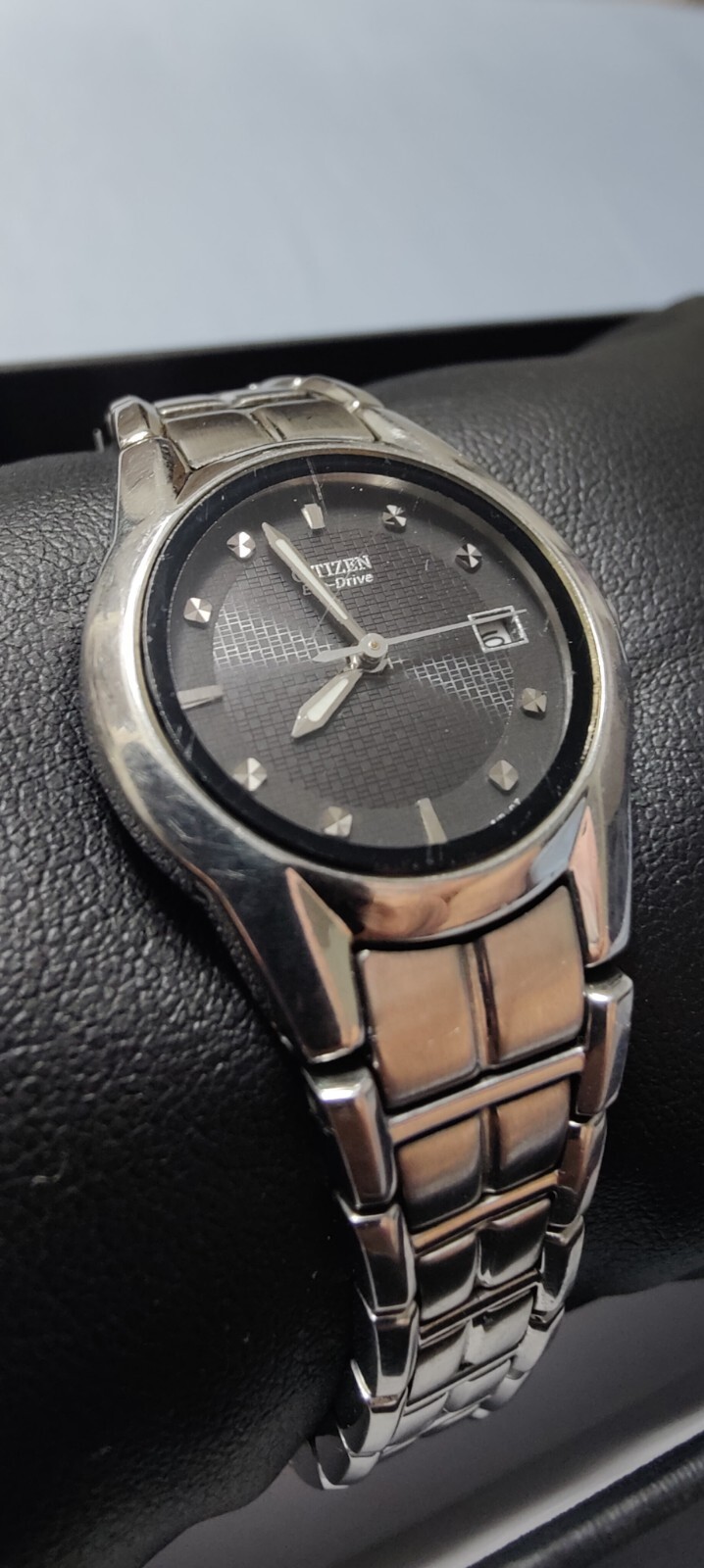 Citizen Eco-Drive EW1410-50E Paradigm Black Dial Stainless Steel Watch