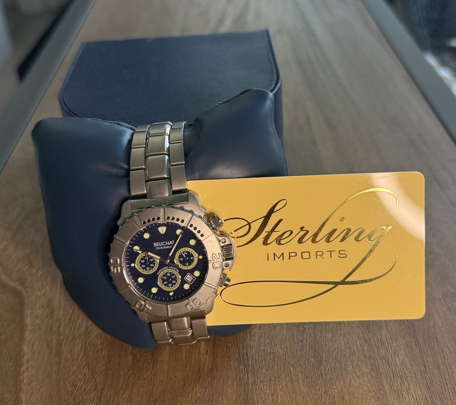 Beuchat Oceanium Sapphire Crystal 300m /30ATM Tout Acier Ref 1509 Etanche