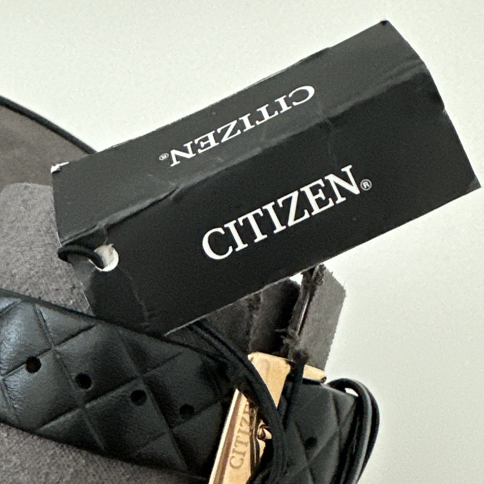 Citizen Eco-Drive LTR Women’s Black Leather Date Display Watch 36mm FE6083-13E