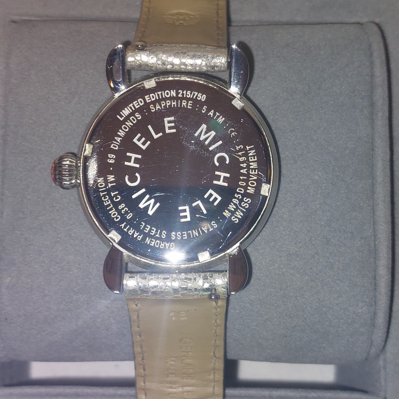 Michele DIAMOND DRAGONFLY Garden Party watch limited edition #215/750 MW05D01A49