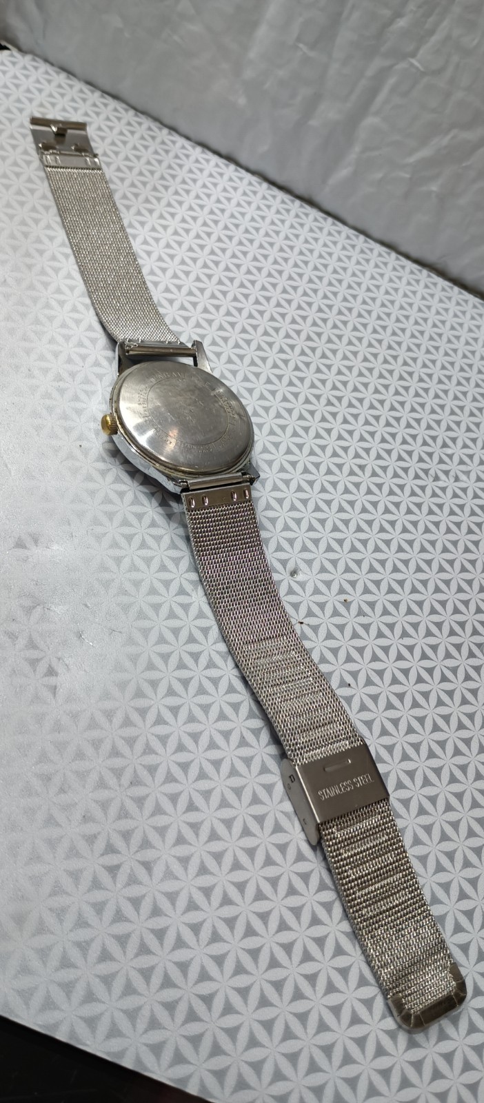 CARAVELLE Vintage Men’s Watch Mechanical Cal. 11DP 7 Jewels Silver Tone 36 mm