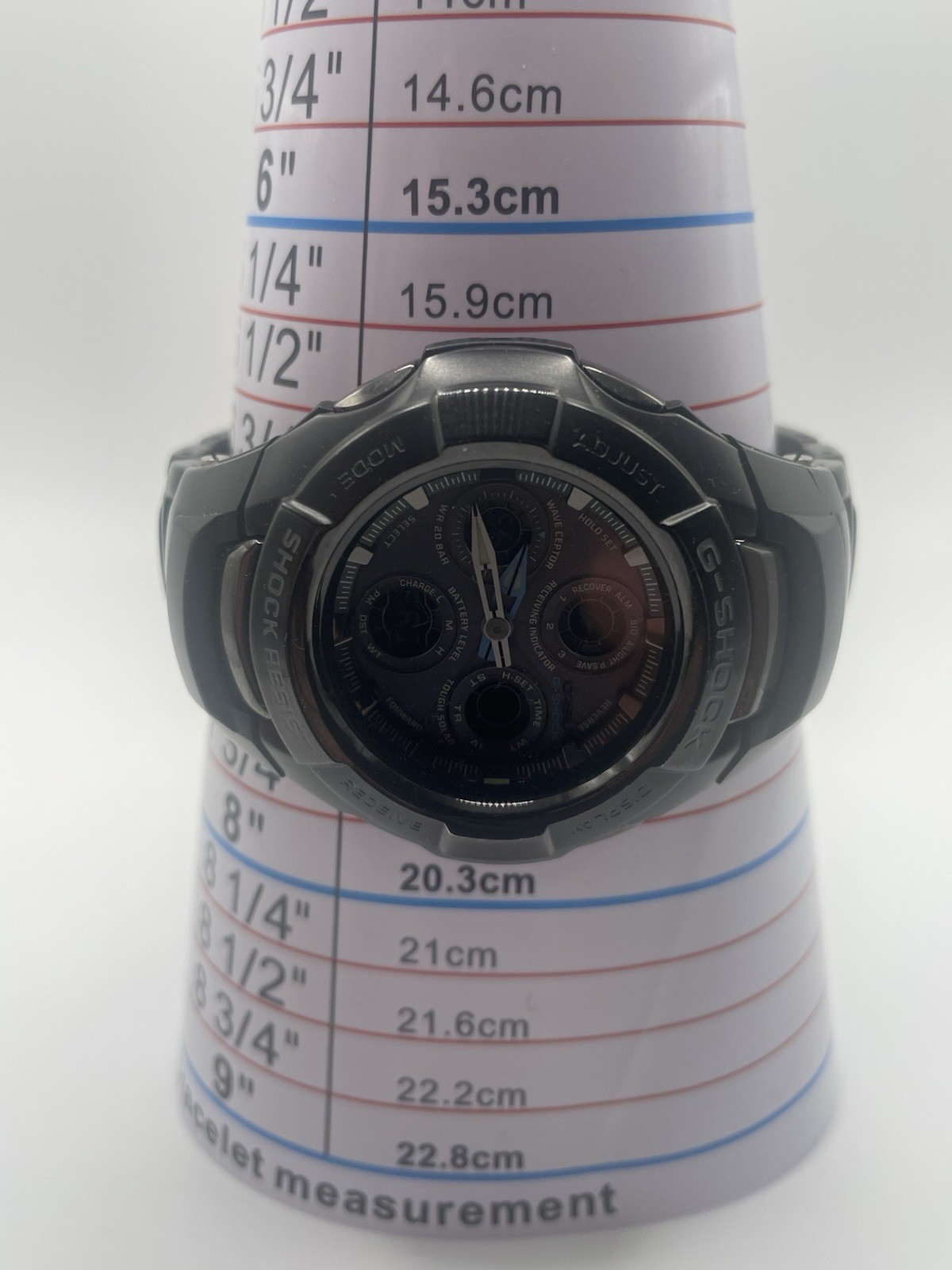 CASIO G-SHOCK GW-1200BCJ Tough Solar Wave Ceptor Ana-Digi Black Watch 3334