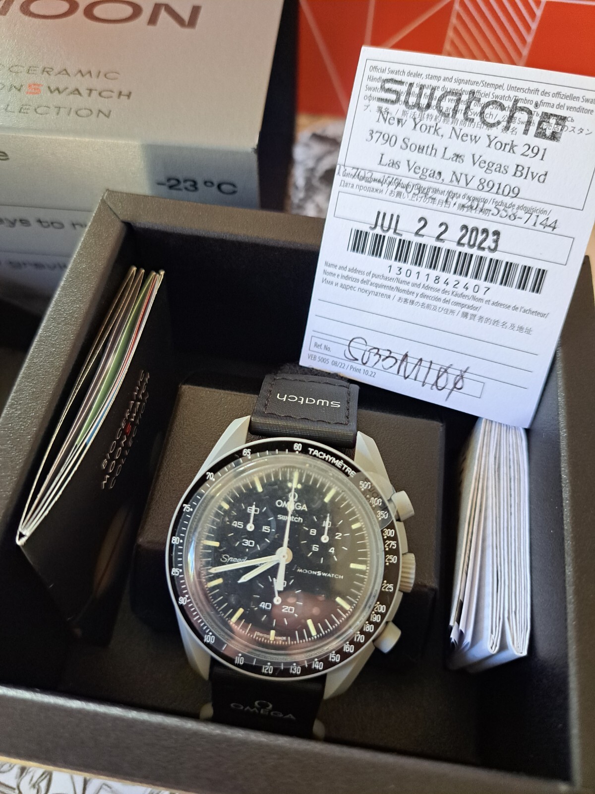 🔥OMEGA x SWATCH BIOCERAMIC MOONSWATCH MISSION TO THE MOON NEW W/TAGS RECEIPT🔥