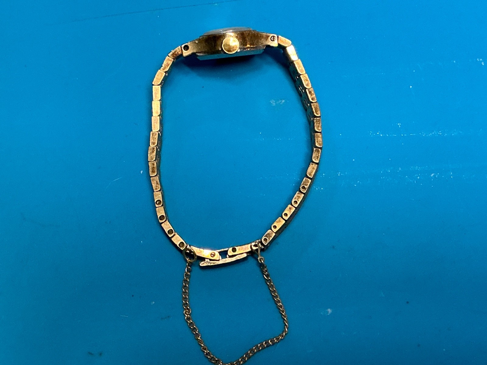 VINTAGE 1977 Seiko Ladies Cocktail Watch 11-7619, Tweed Link Band. Winds/ Works