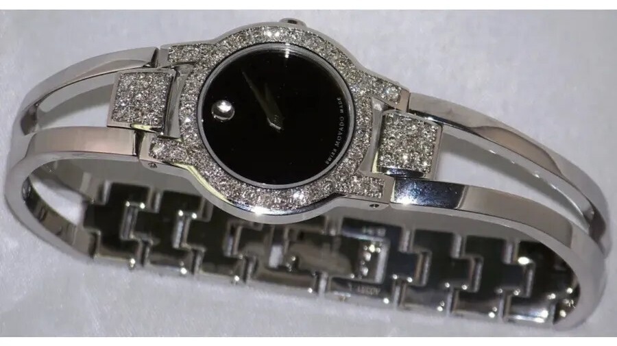 Brand New Ladies Movado Amorosa Custom Diamond Watch – 0604759 Aprx (0.90CT)