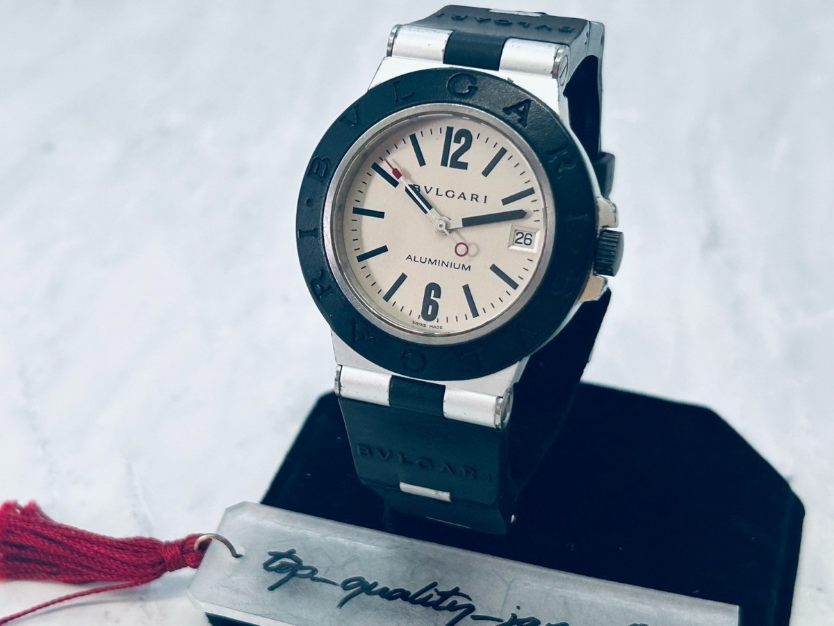 BVLGARI aluminum AL38TA Date Silver Dial Automatic Men’s Watch Fast Shipping