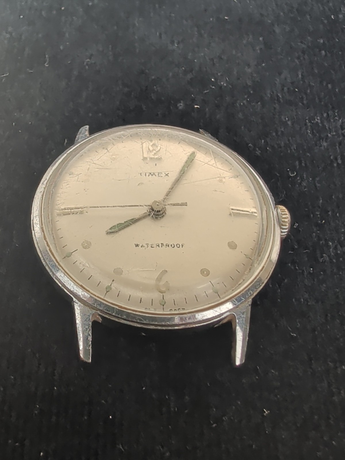 CP men Vintage 1967 Timex Marlin Dot-Dash Manual Wind Rare Model Watch Works