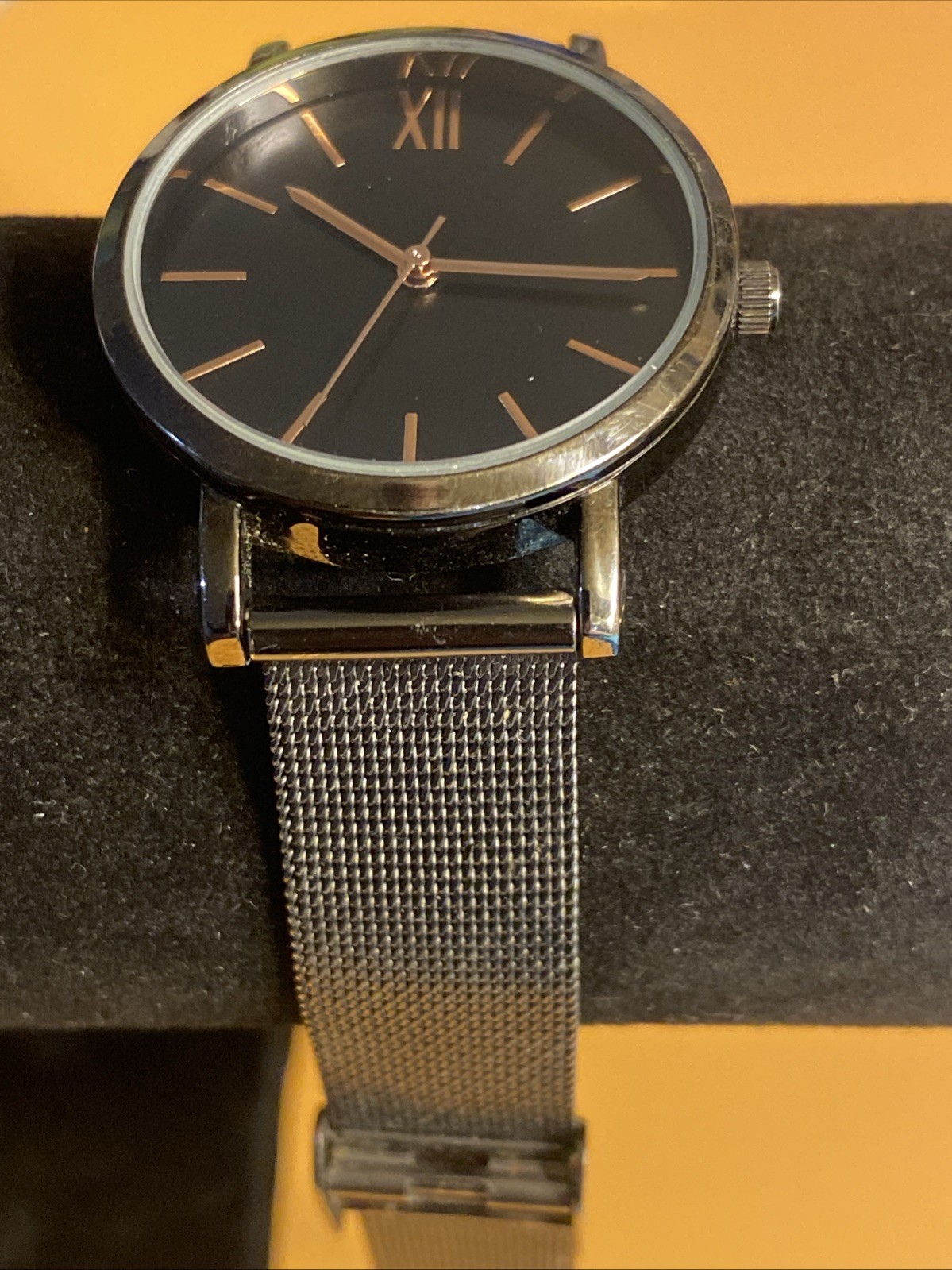 FMD Metal Gray Men’s Watch # FMDAND027 Mesh Band New Battery