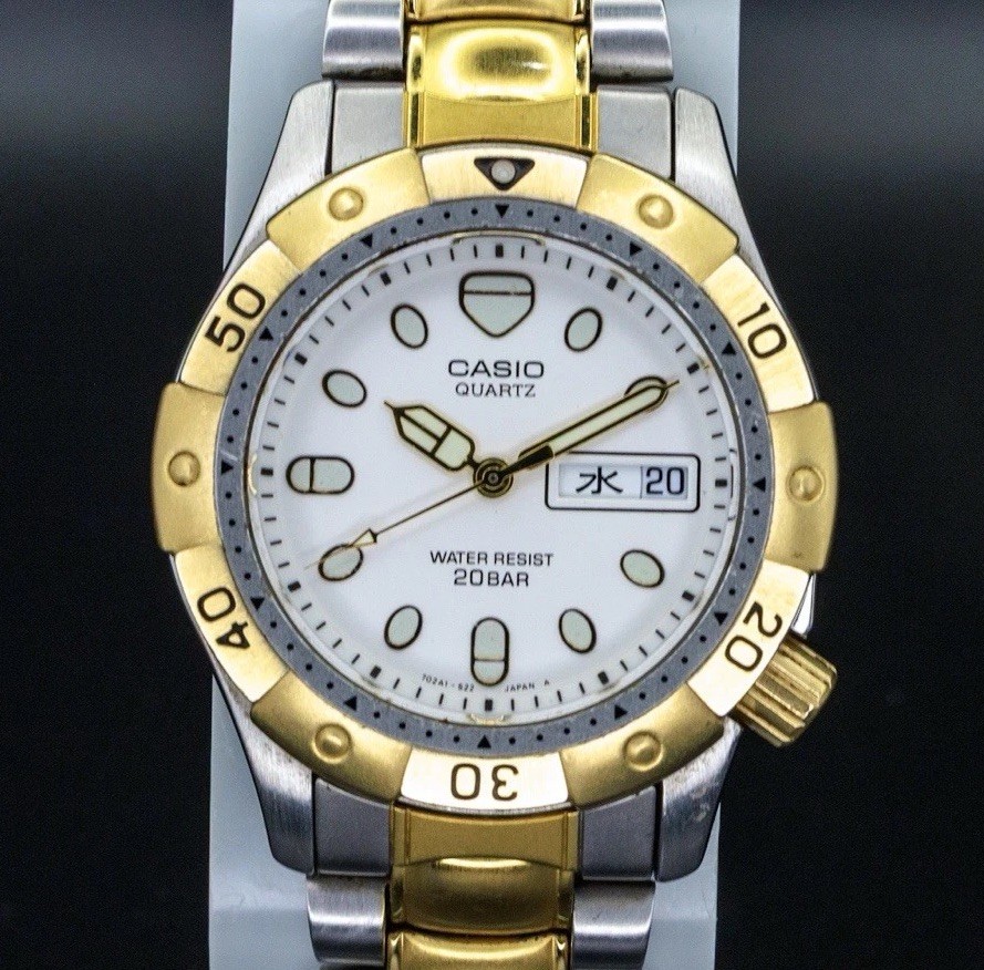 Casio Rare MD-721 Marlin Vintage 36mm Day/Date JDM Import Diver