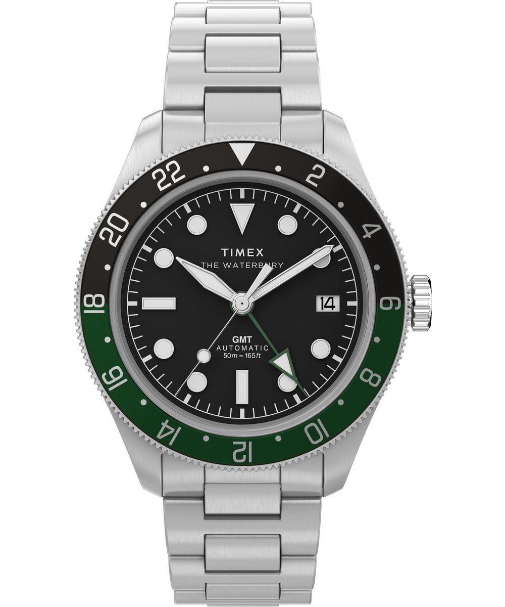 Timex Silver Mens Analogue Watch Waterbury Heritage TW2Y60800