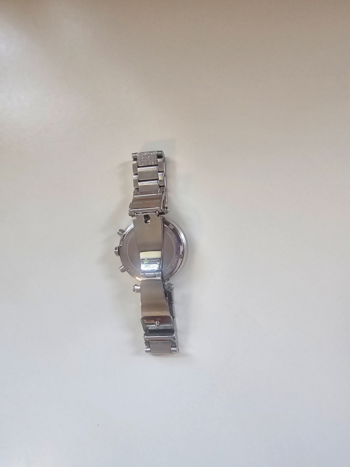 Michael Kors Parker Mother of Pearl Dial Crystals Steel Ladies Watch MK5572