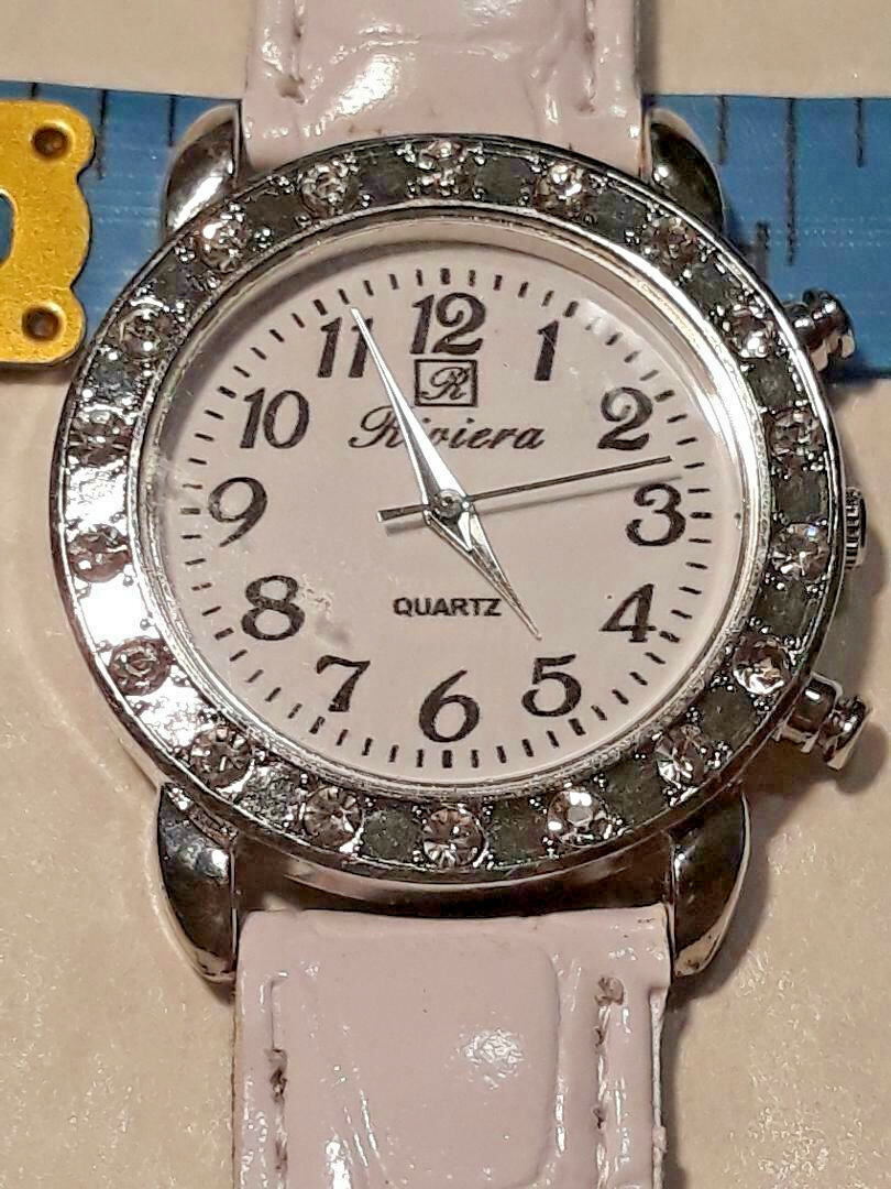 Riviera Silver Tone Stainless Steel Back Women’s Watch ~ Tested ~ Ships FREE