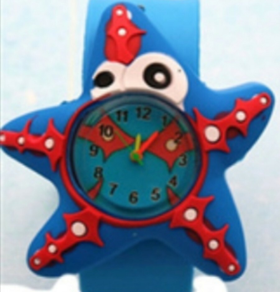 Slap On Cartoon Girls Snap Watch Silicone Wrist Watch Children Kids Fashion Boys