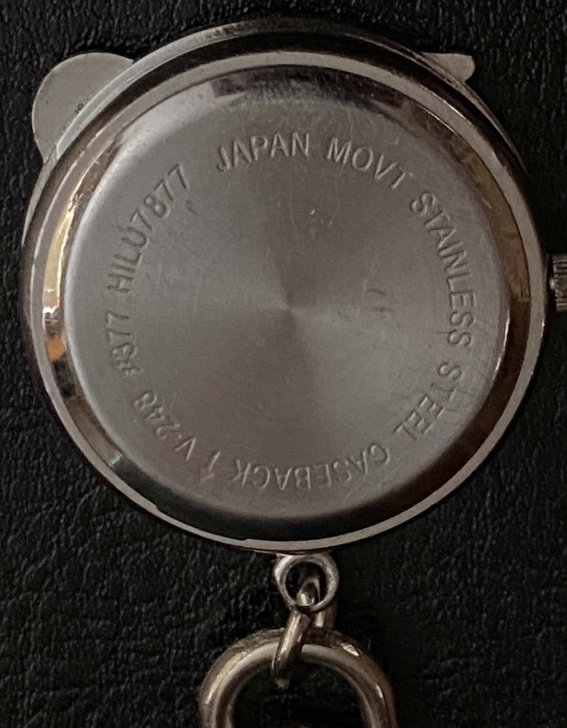 Monogram Flip Cover Clip-on Watch, Pink & Silvertone – Needs Battery