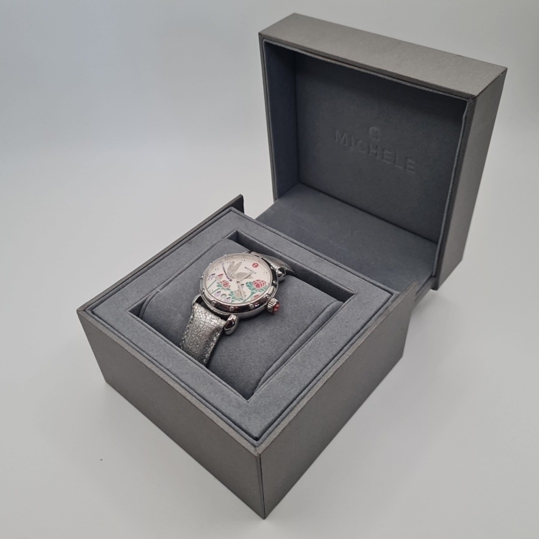 Michele DIAMOND DRAGONFLY Garden Party watch limited edition #215/750 MW05D01A49