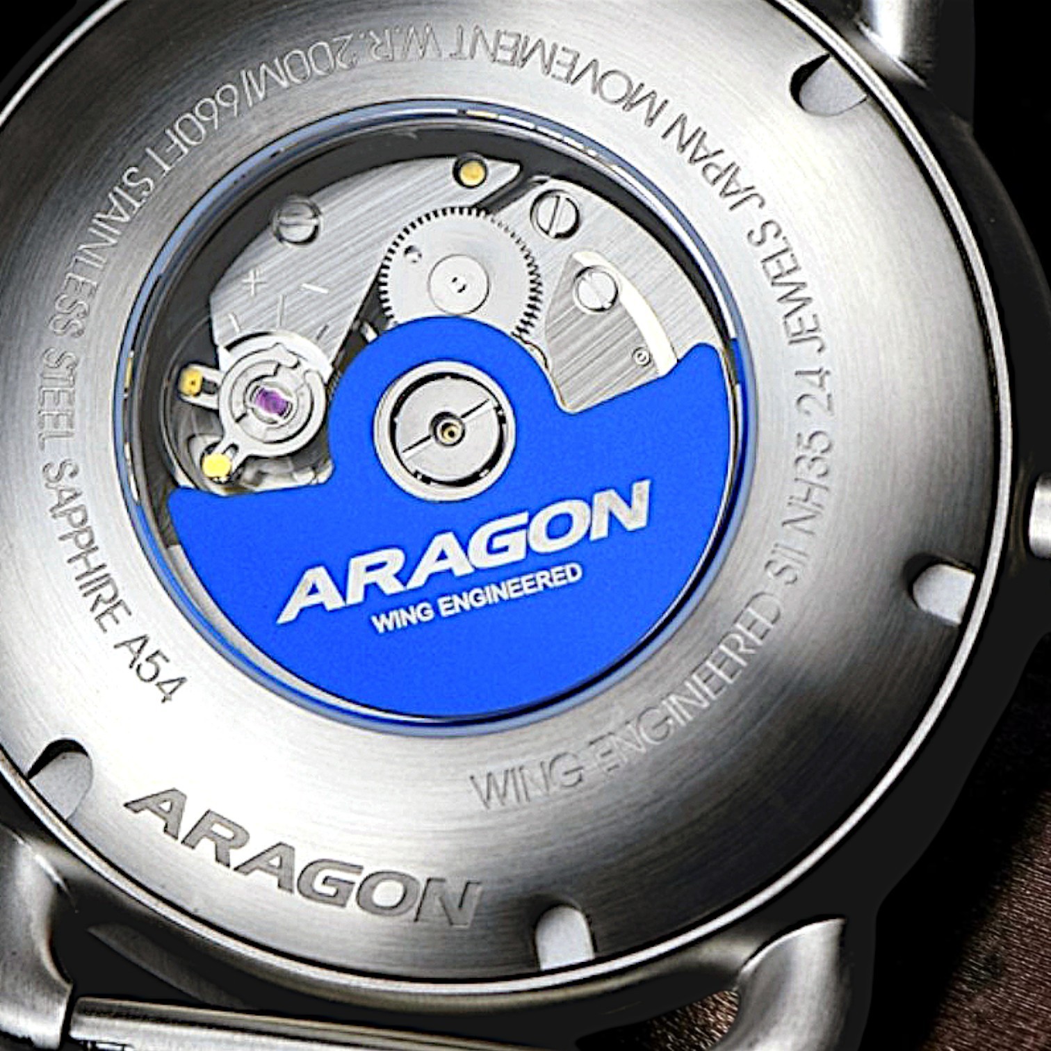 Aragon 44mm Millipede EVO watch with NH35 movement 200 meters NEW