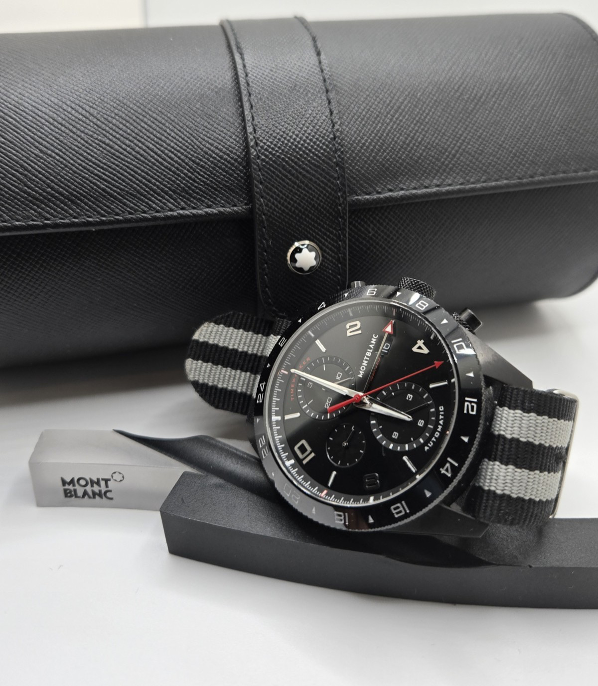 $6500 MSRP – Timewalker Automatic Chrono 43mm 25j Travel Case MB116101