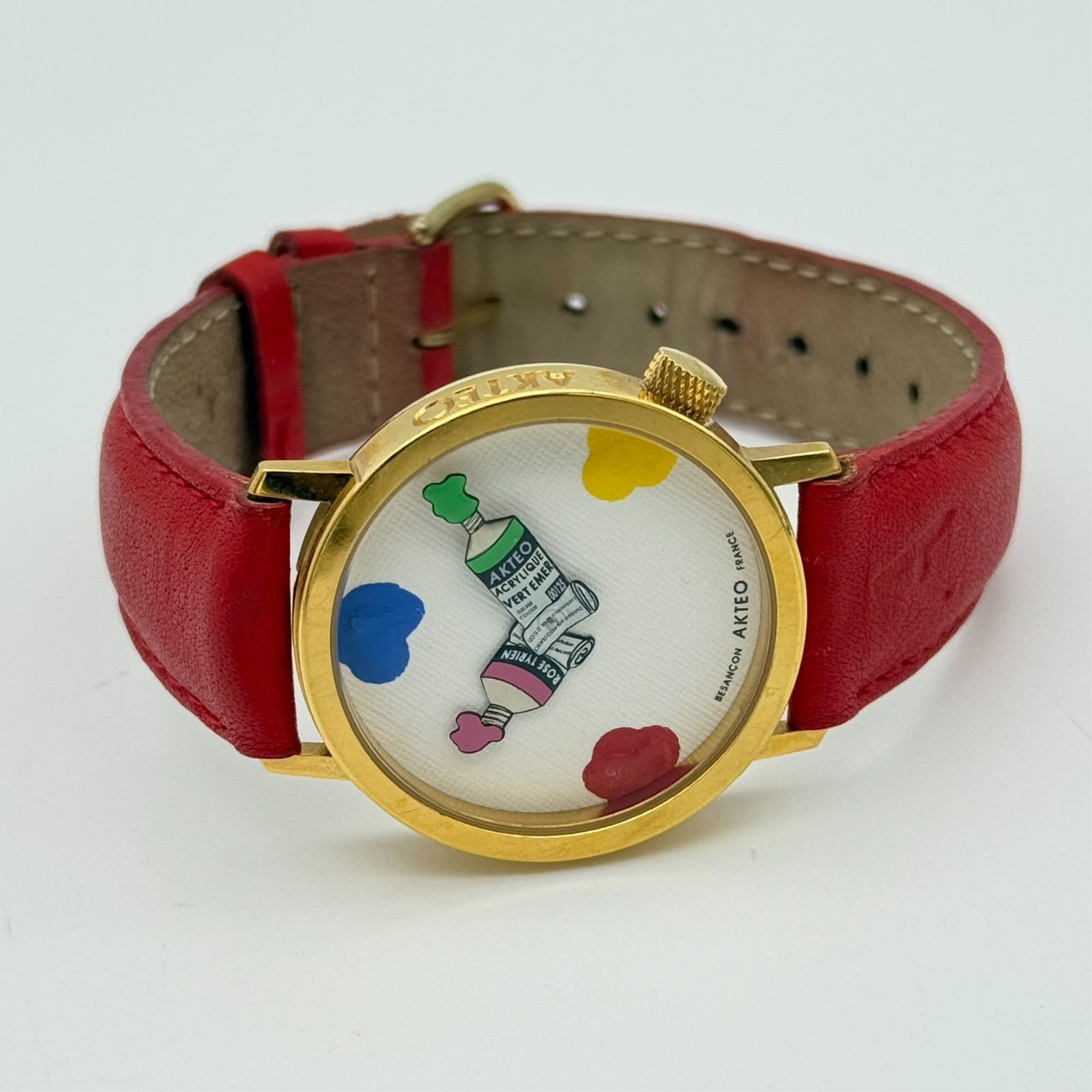 Unisex AKTEO Artist Paint Tube Watch, J.C. Mareschal Design Made In France, Runs