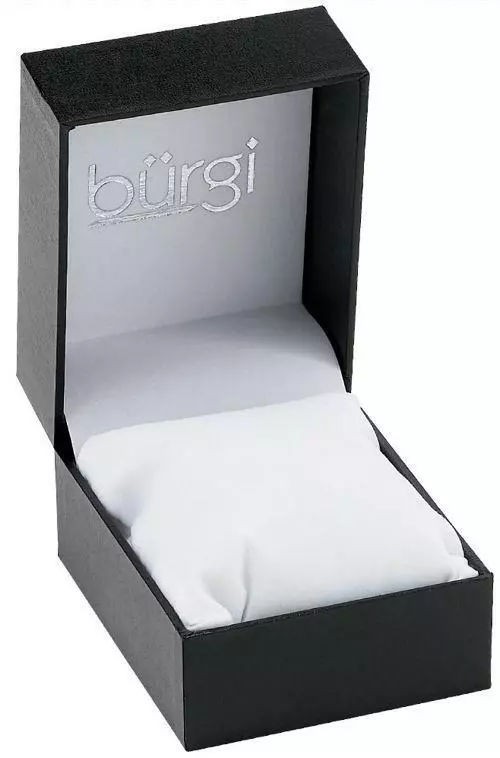 Burgi BUR159RD Swarovski Crystal Mother of Pearl Flower Red Leather Womens Watch
