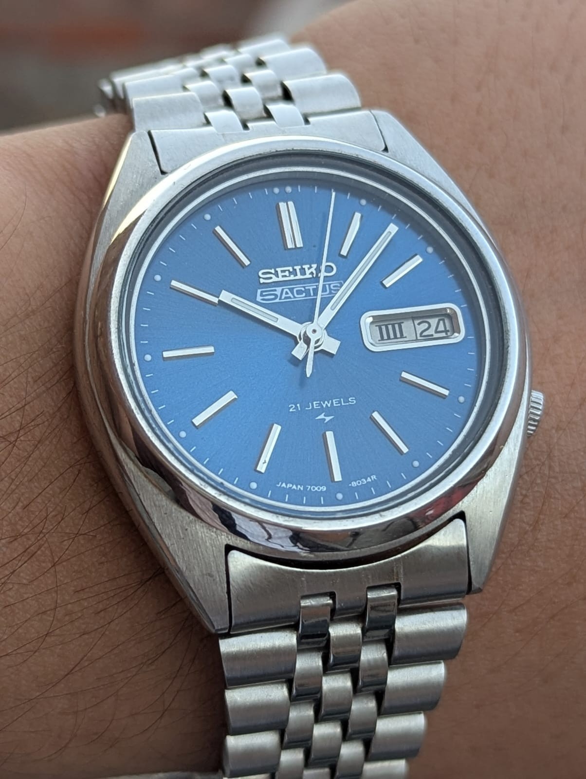 Seiko 5 Men’s Automatic Watches 7009 | Blue Dial | Japan Made