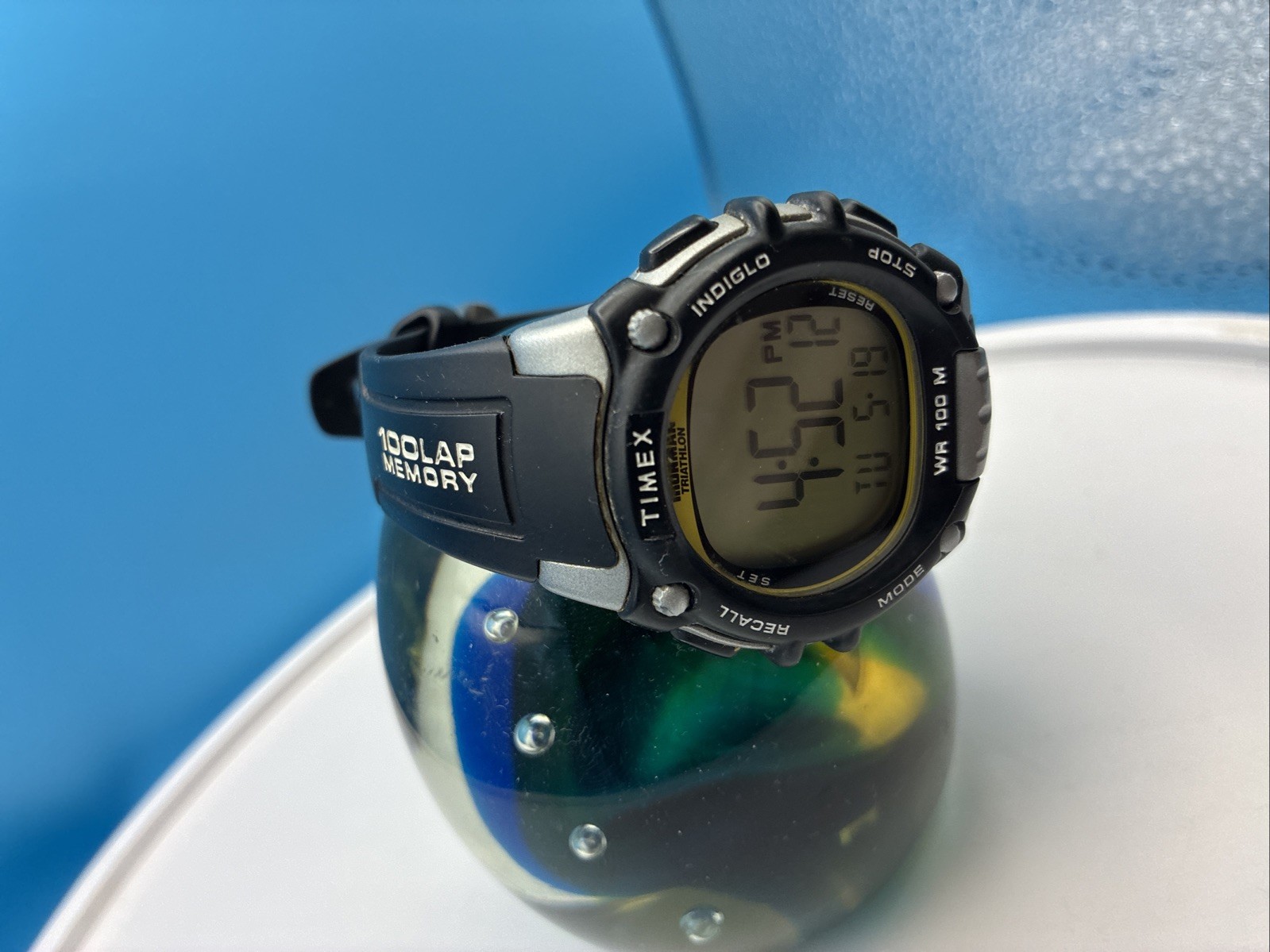 Timex Ironman Triathlon Classic 100 Flix Digital Watch 44mm WR100M New Battery