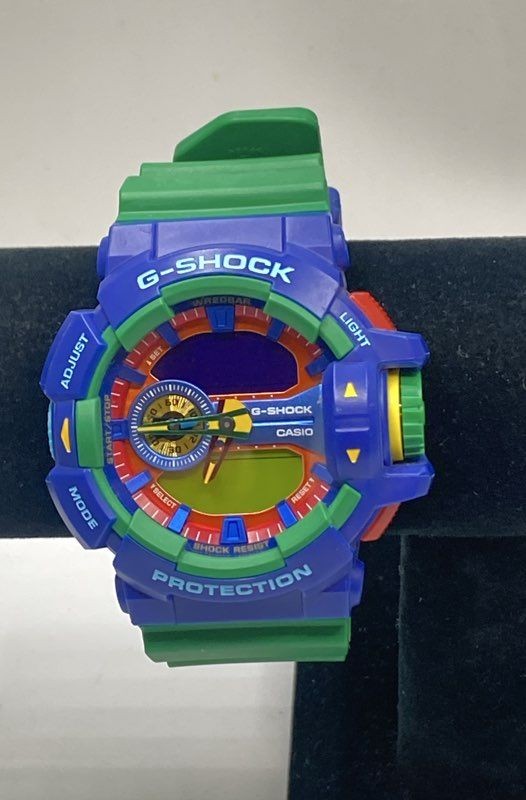 Casio G-Shock GA-400 Hyper Colors Blue Green Analog Digital Men’s Watch