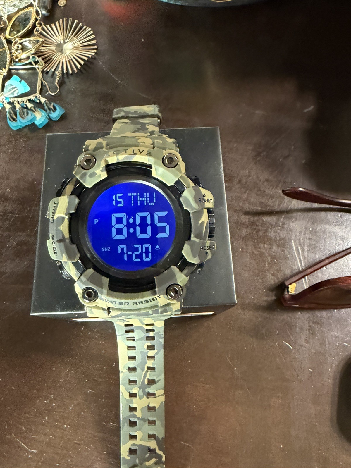 Activa X Invicta Digital Men’s Watch – 56mm, Camouflage, Green (ACW1968-001)