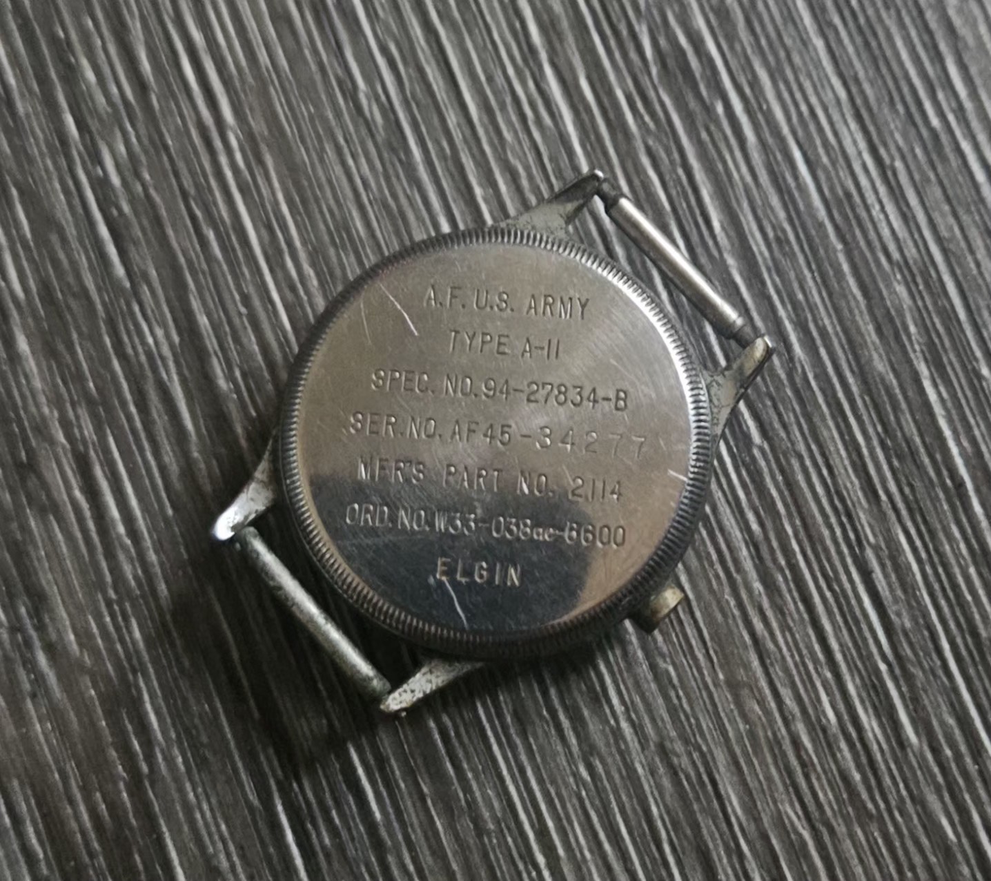 Elgin 1900s A-11 US Army Airforce WW2 Military Watch CASE ONLY