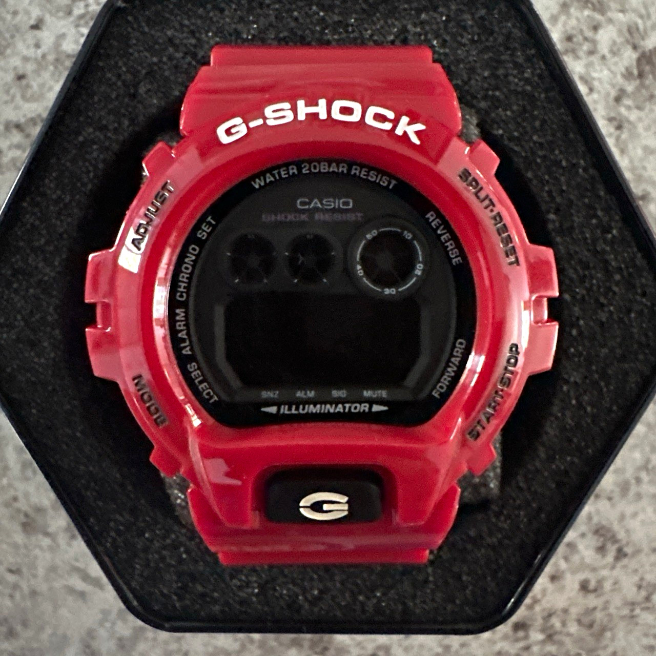 Casio GSHOCK DW6900 Red & Black W/ Red Backlight BRAND New W/ Box & Papers