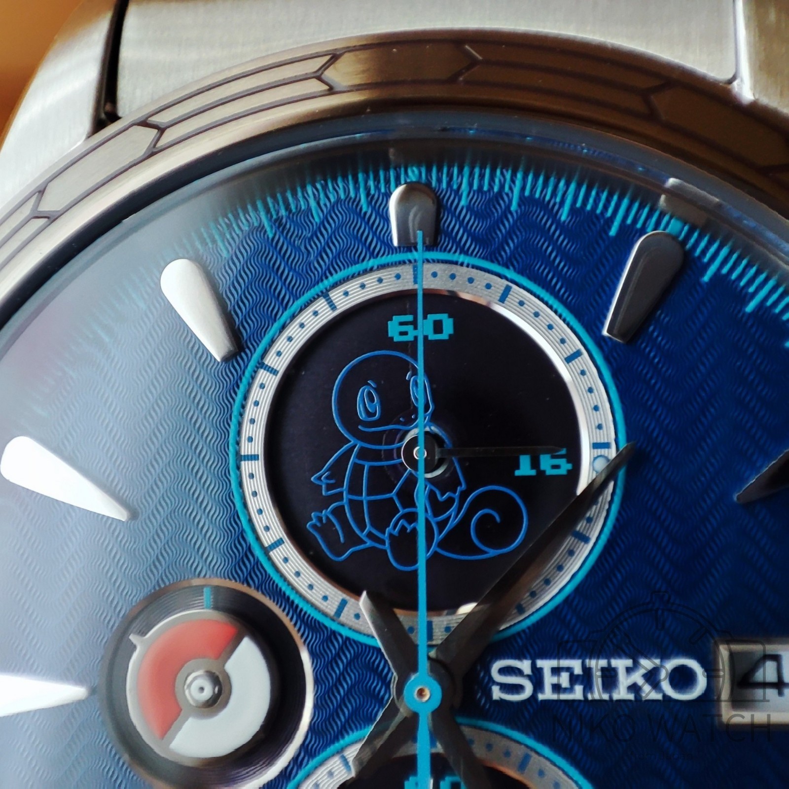 SEIKO x Pokemon Solar Chronograph Watch Blastoise blue SBPY162 Limited 700 [New]