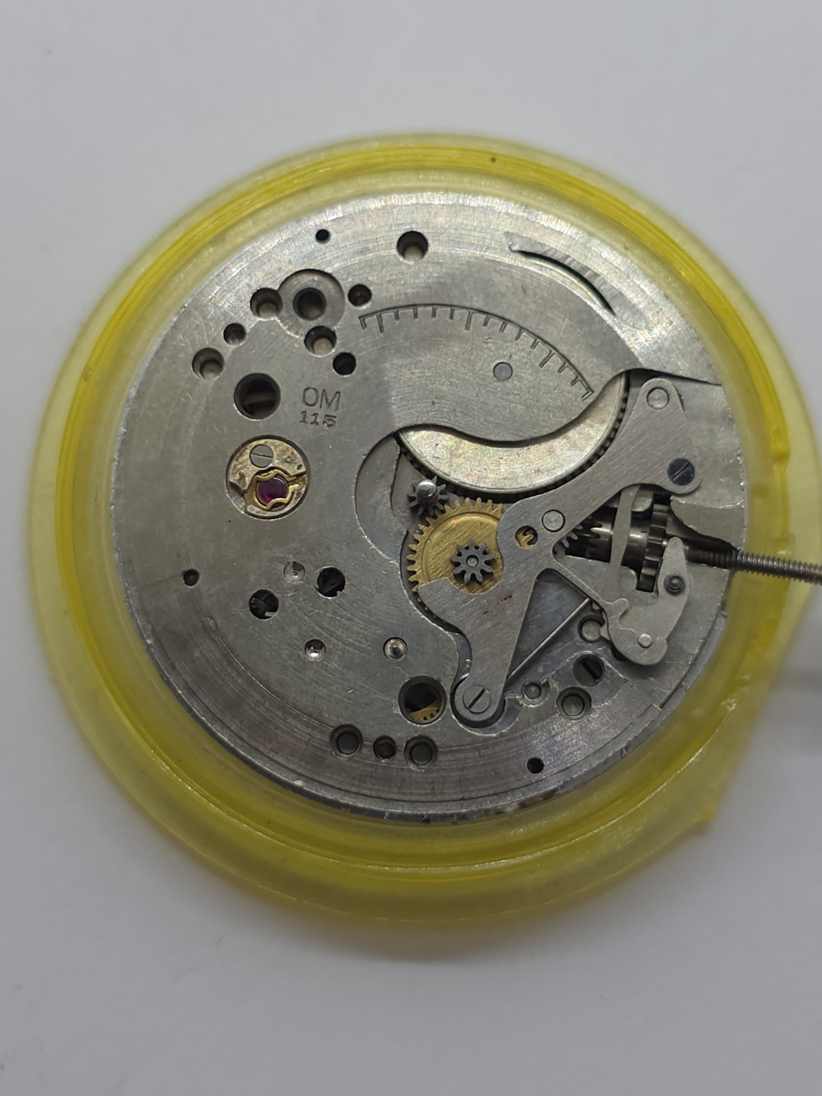 Vintage O. Maire INC Cal. OM 115 Good Main Spring Stem Watch Movement Uhren