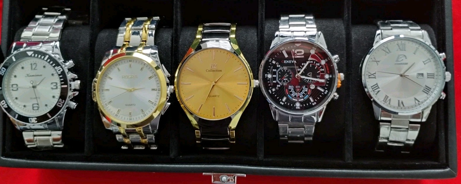5 NEW Men’s Mens Watches CLOSEOUT OVERSTOCK CLEARANCE DEAL Watch Lot 5A