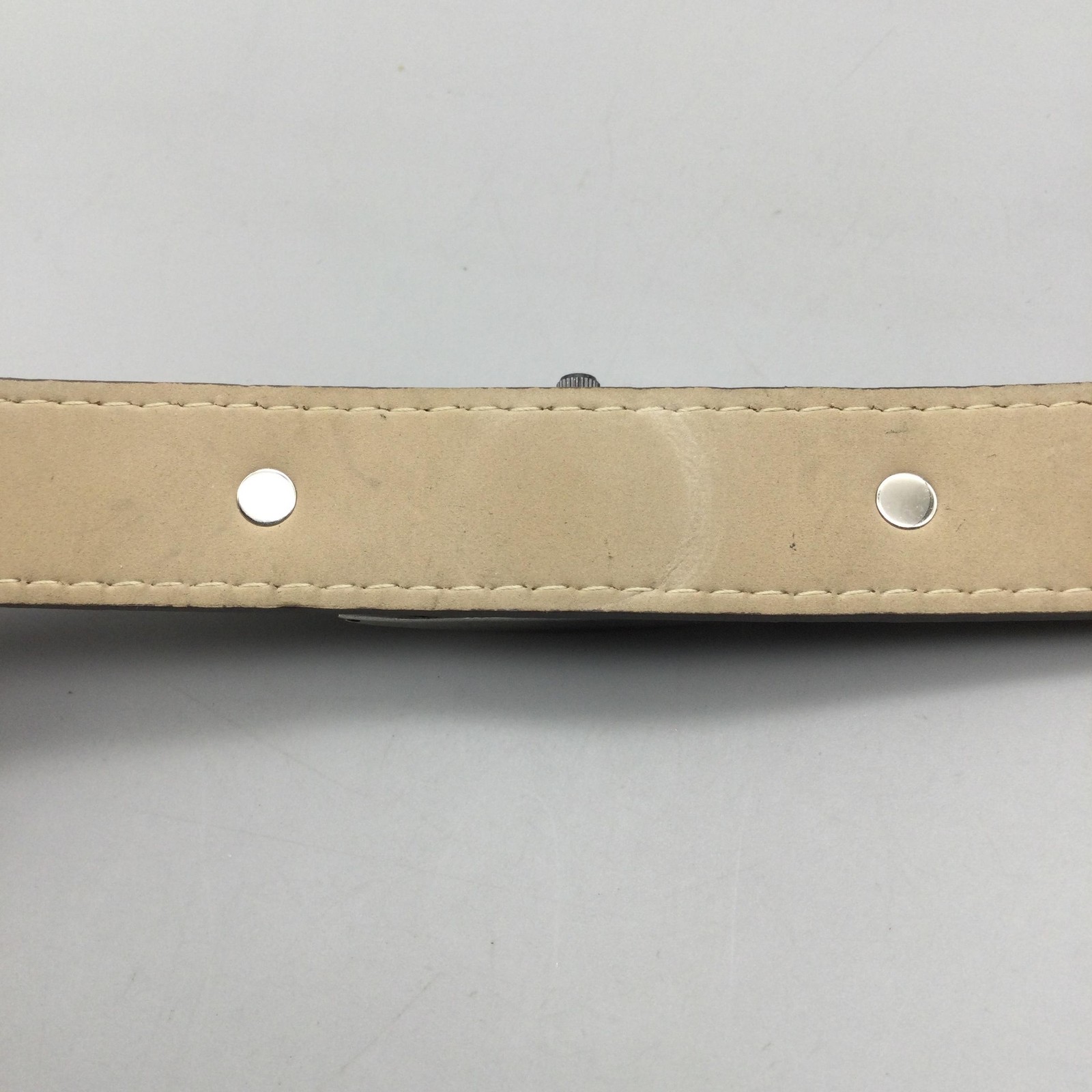 TOKYObay Womens Watch 20mm Silver Tone Brown Leather Cuff Strap New Battery