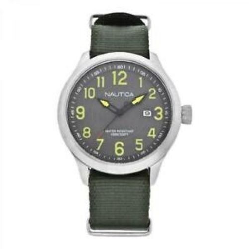 Nautica Dress Green/Steel Ø46 mm nai12525g watch.