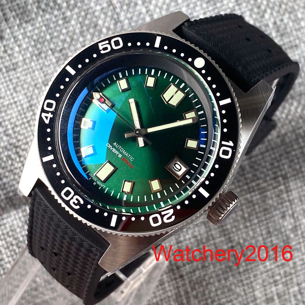Tandorio Dive 62MAS Japan NH35 PT5000 Automatic Men Watch Sapphire Glass Luminou
