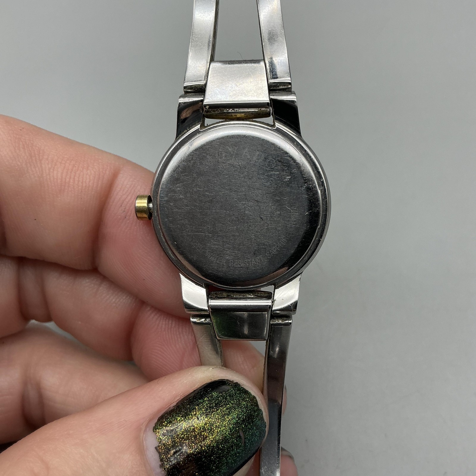 Movado Amorosa Womens Watch 24mm Black Dial Two Tone Swiss New Battery 6.5″