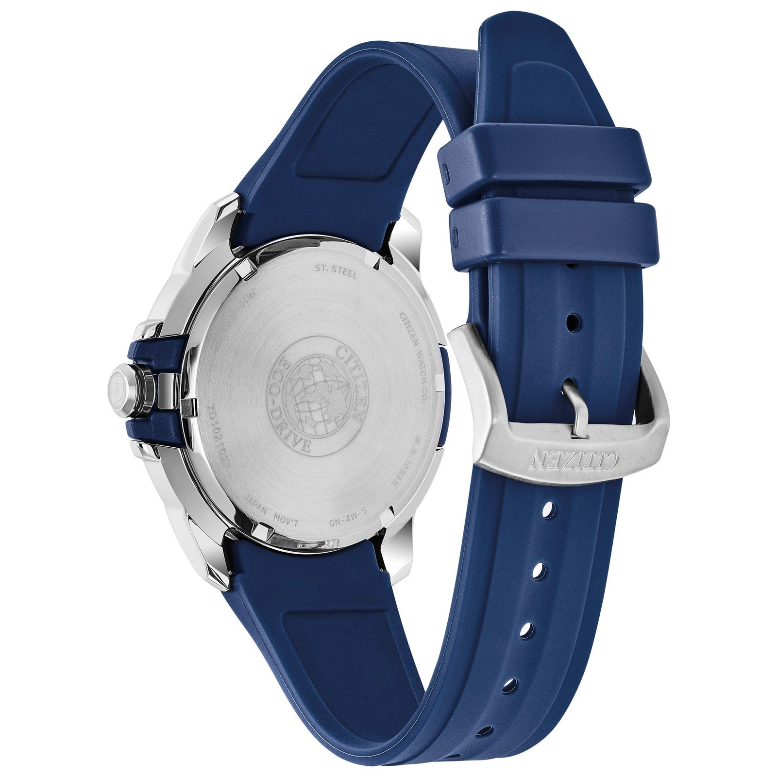 Citizen Mens Eco-Drive Weekender Watch in Stainless Steel with Blue